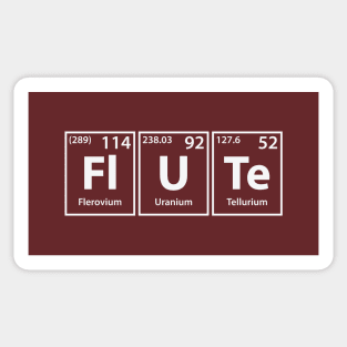 Flute (Fl-U-Te) Periodic Elements Spelling Sticker